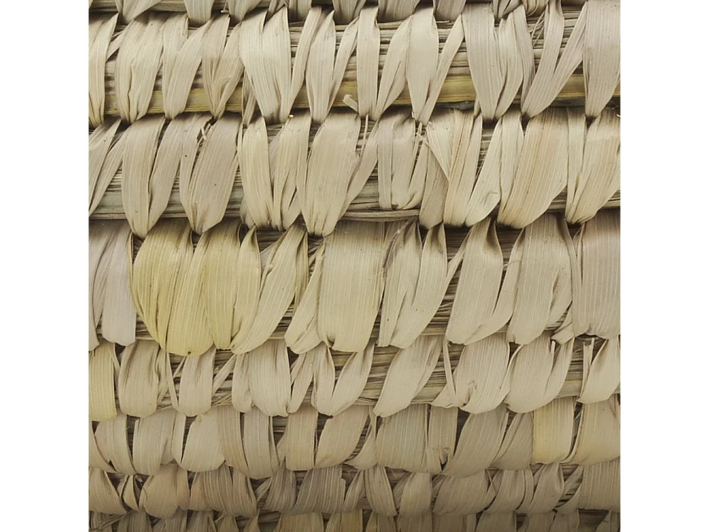 Corbeilles rondes en jonc naturel (Lot de 3)