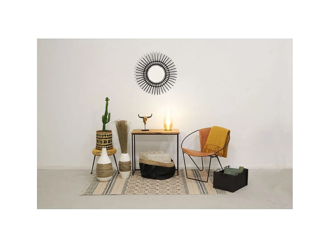 Corbeilles de rangement carrées en jute (Lot de 3)