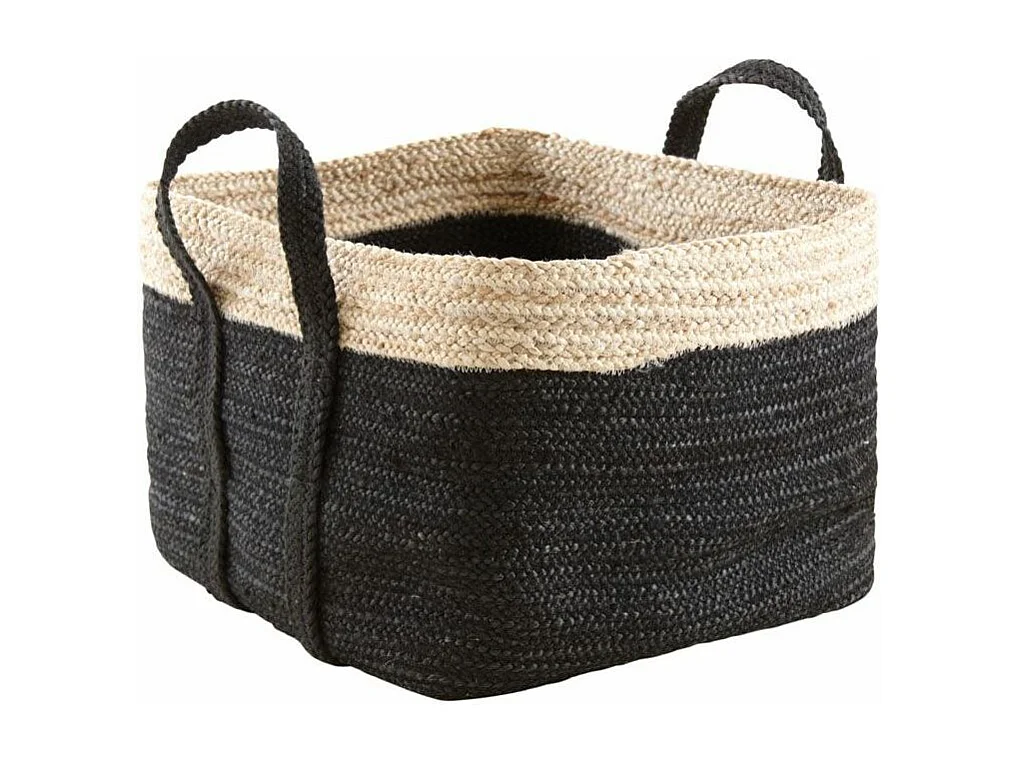 Quadratische Ordnungskörbe aus Jute (3er-Pack)