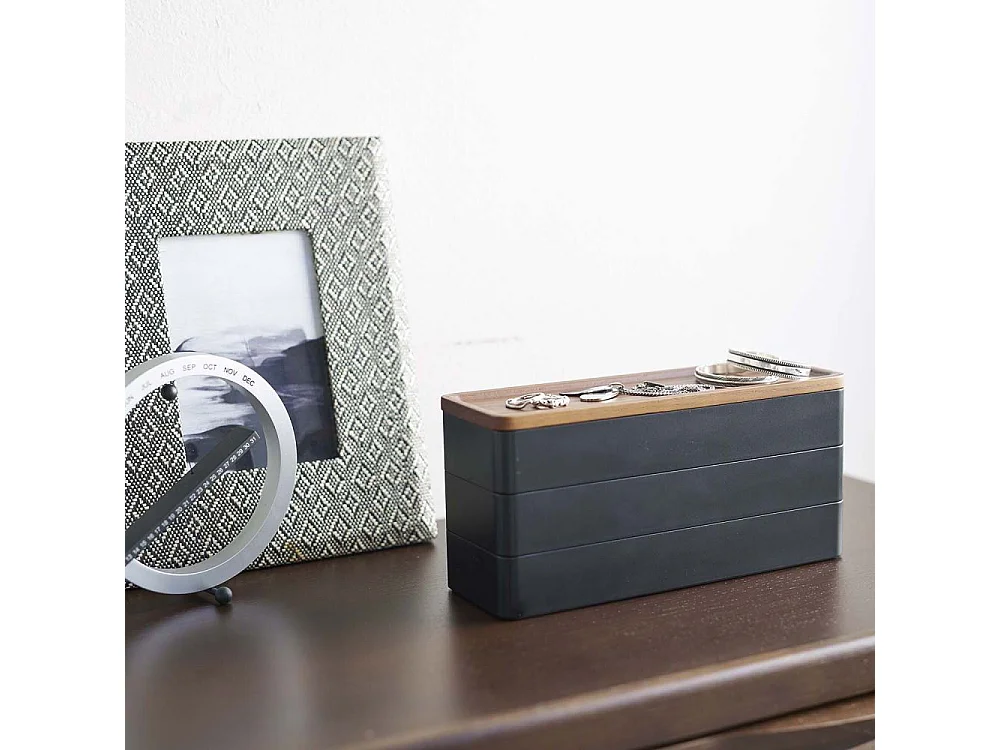 Joyero 3 niveles en plástico Slim