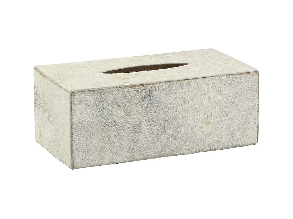 Boite à mouchoirs en peau de chèvre