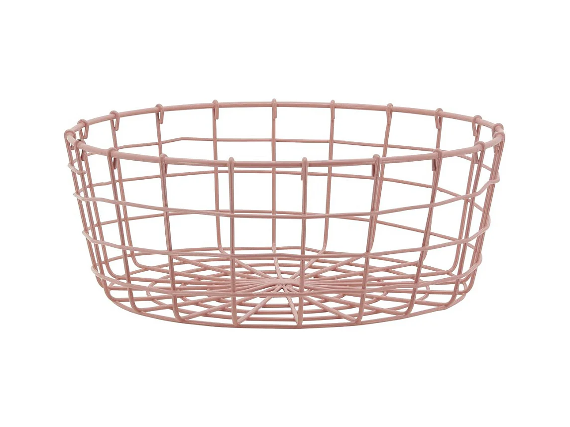Corbeilles en métal ajouré vieux rose (Lot de 40)