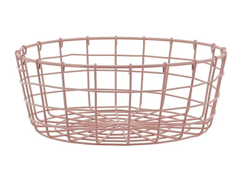 Corbeilles en métal ajouré vieux rose (Lot de 40)