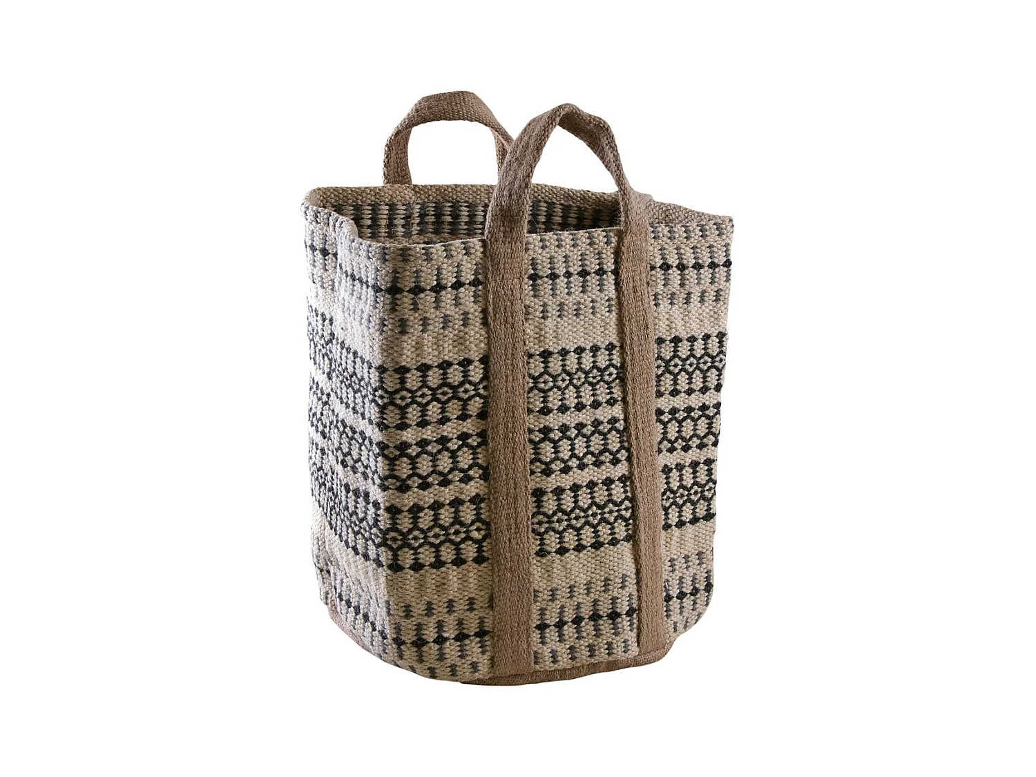 Corbeille en toile de jute épaisse Afriqua