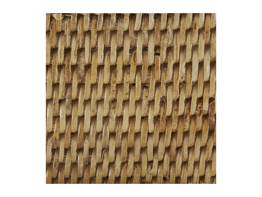 Coffret rectangulaire en rotin naturel