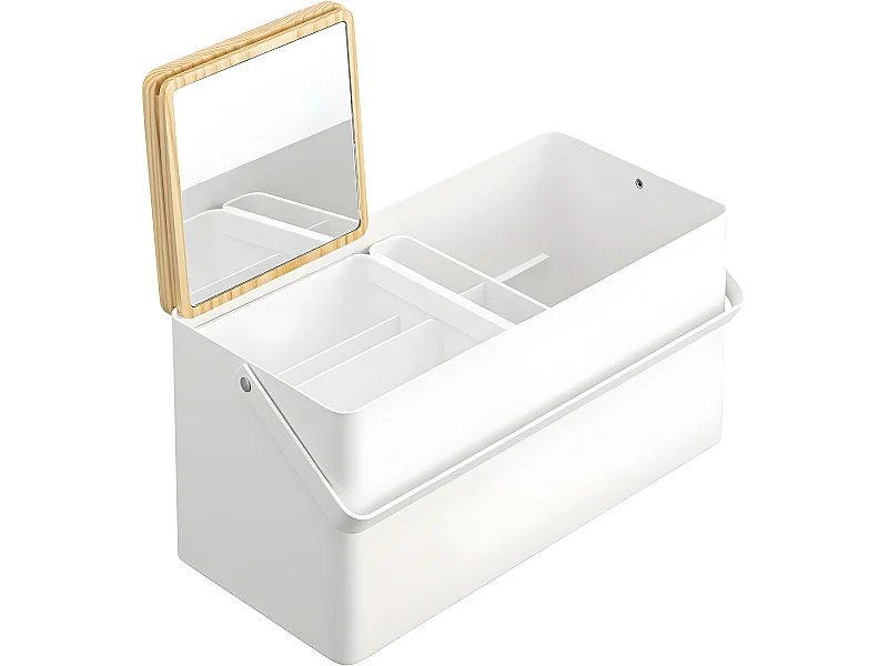 Contenitore in metallo per il trucco a torre