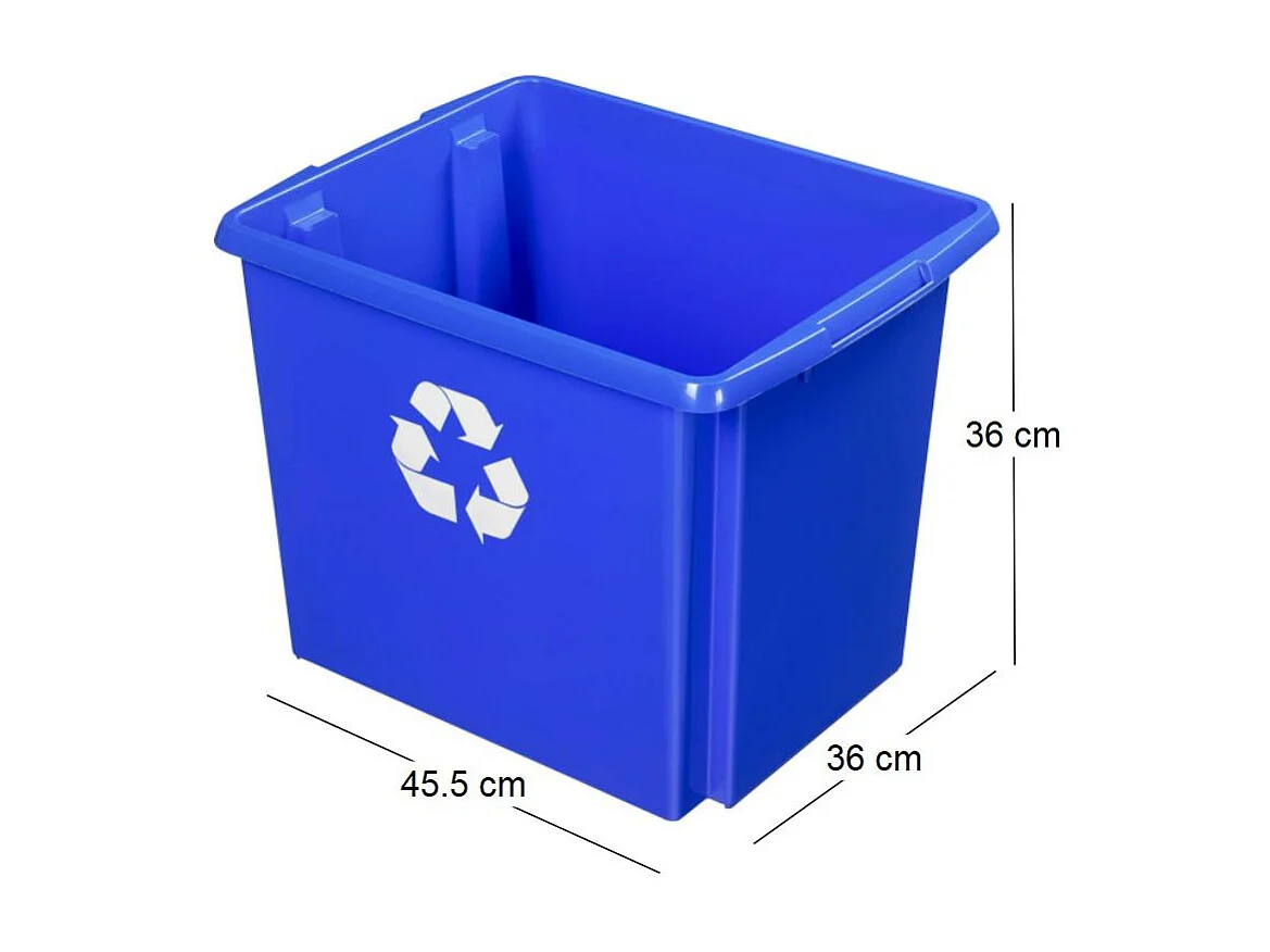 Boite de recyclage Nesta Box  45 Litres Bleu