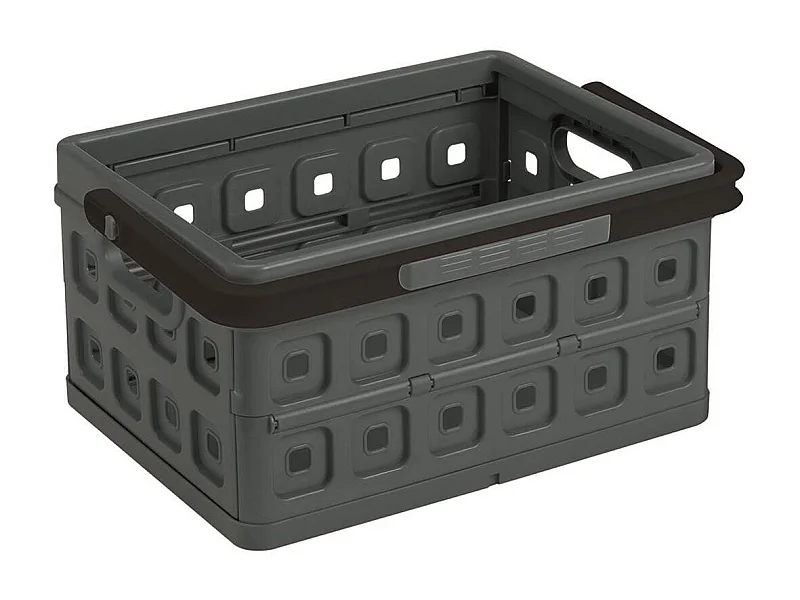 Cassetta quadrata da 24 litri pieghevole per il trasporto o lo stoccaggio