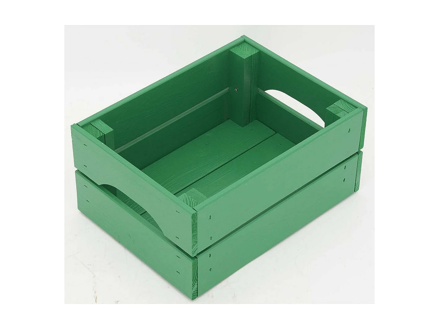 Caisse de rangement en pin petit modèle 31 x 23 x 15 cm Vert menthe