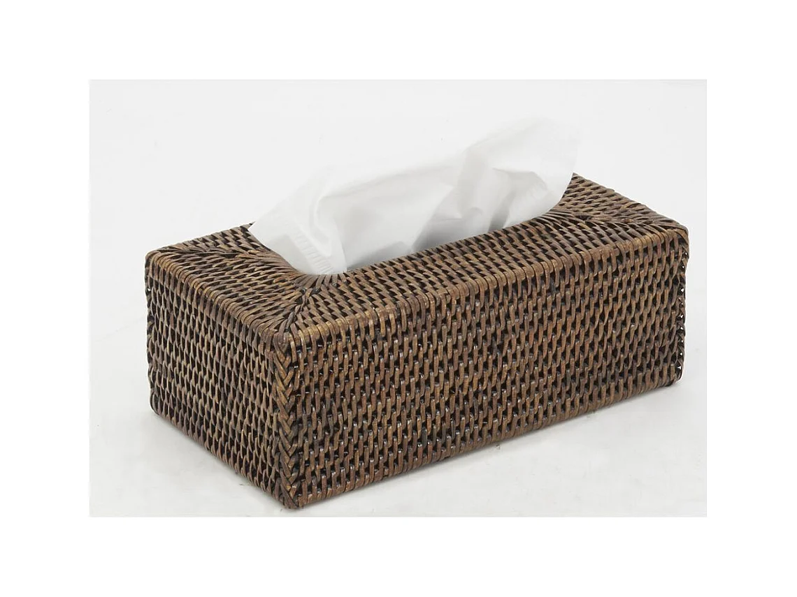 Boite à mouchoirs en rotin