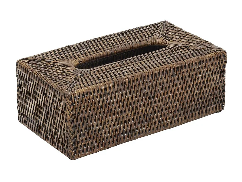 Boite à mouchoirs en rotin