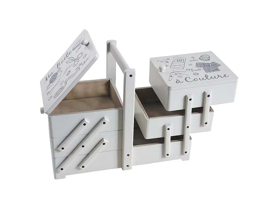 Boite à couture créative en bois