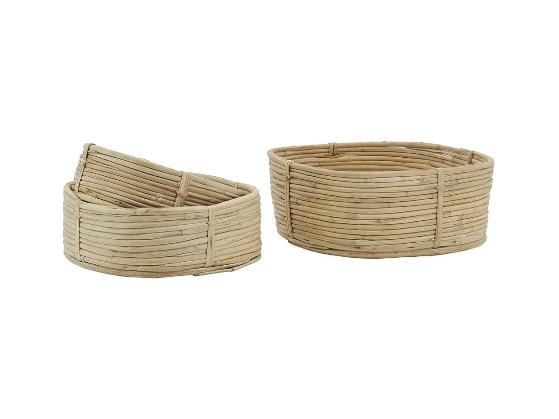 Corbeilles en rotin carrées