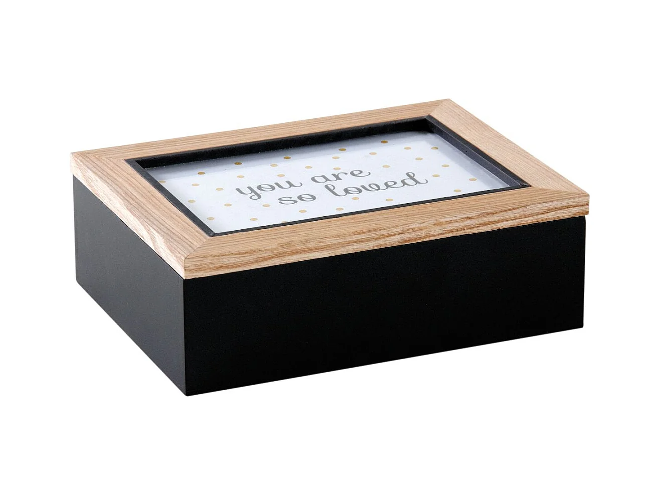 Boite à compartiment avec cadre photo sur le couvercle