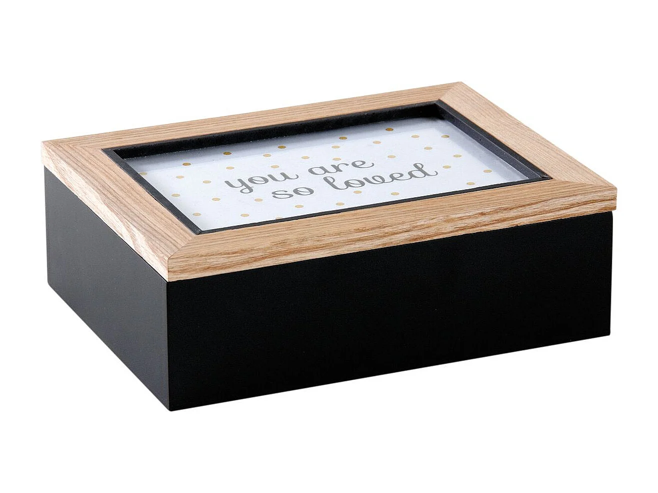 Boite à compartiment avec cadre photo sur le couvercle