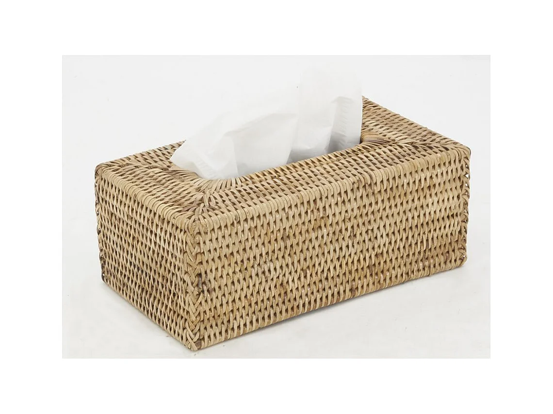 Boite à mouchoirs en rotin