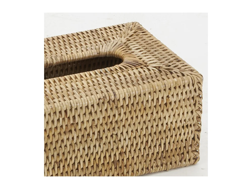 Boite à mouchoirs en rotin