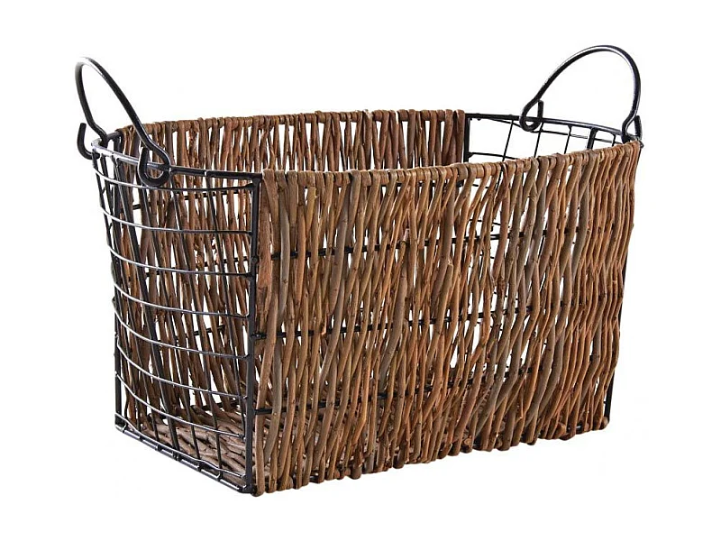 Corbeille en osier brut Togo