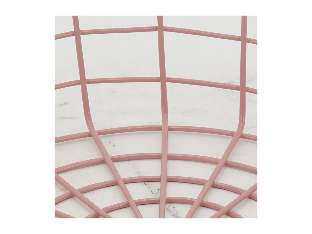 Corbeille en métal rose (Lot de 3)