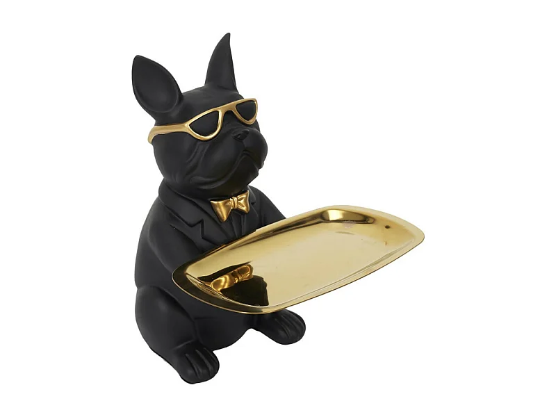 Taschenleerer Deko Bulldogge cool sitzen