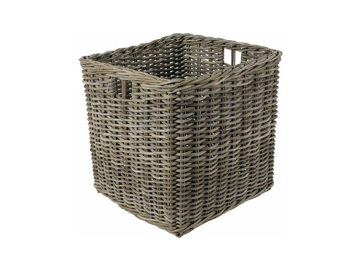 Corbeille en poelet gris (Lot de 3)