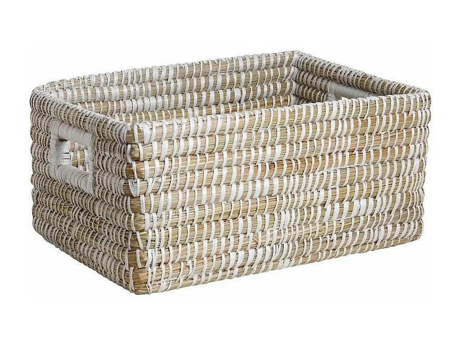 Corbeilles de rangement en jonc (Lot de 3)