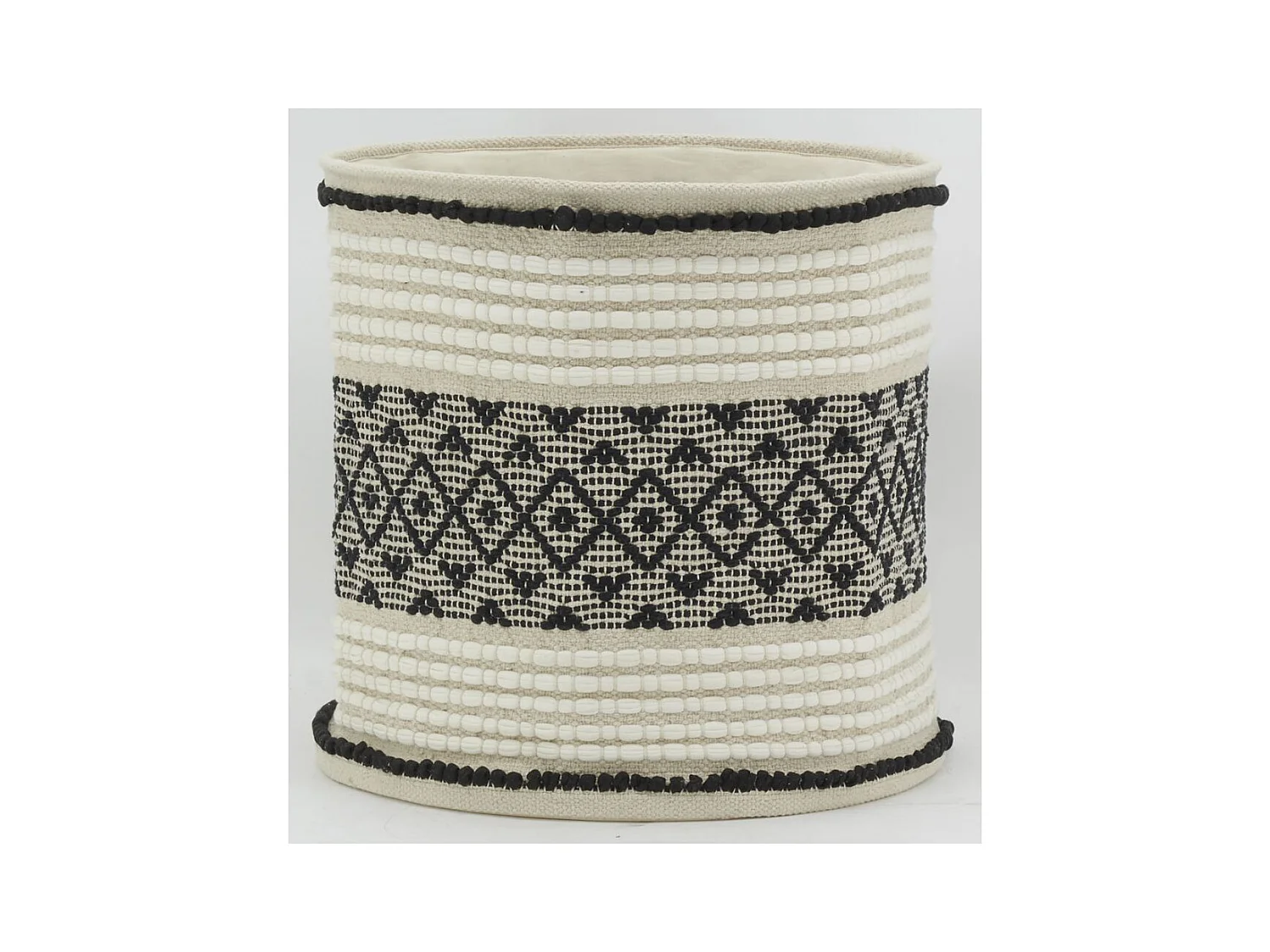 Corbeille de rangement en coton recyclé Lot de 3