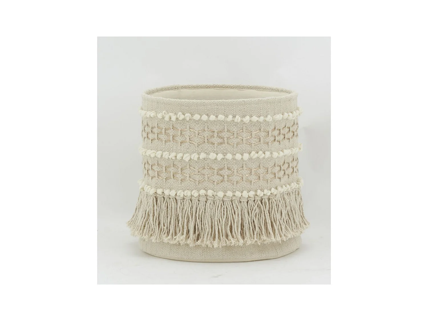 Corbeille de rangement en coton recyclé Lot de 3