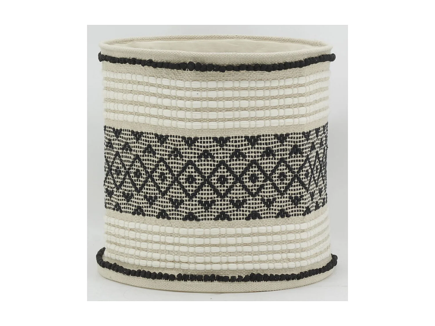 Corbeille de rangement en coton recyclé Lot de 3