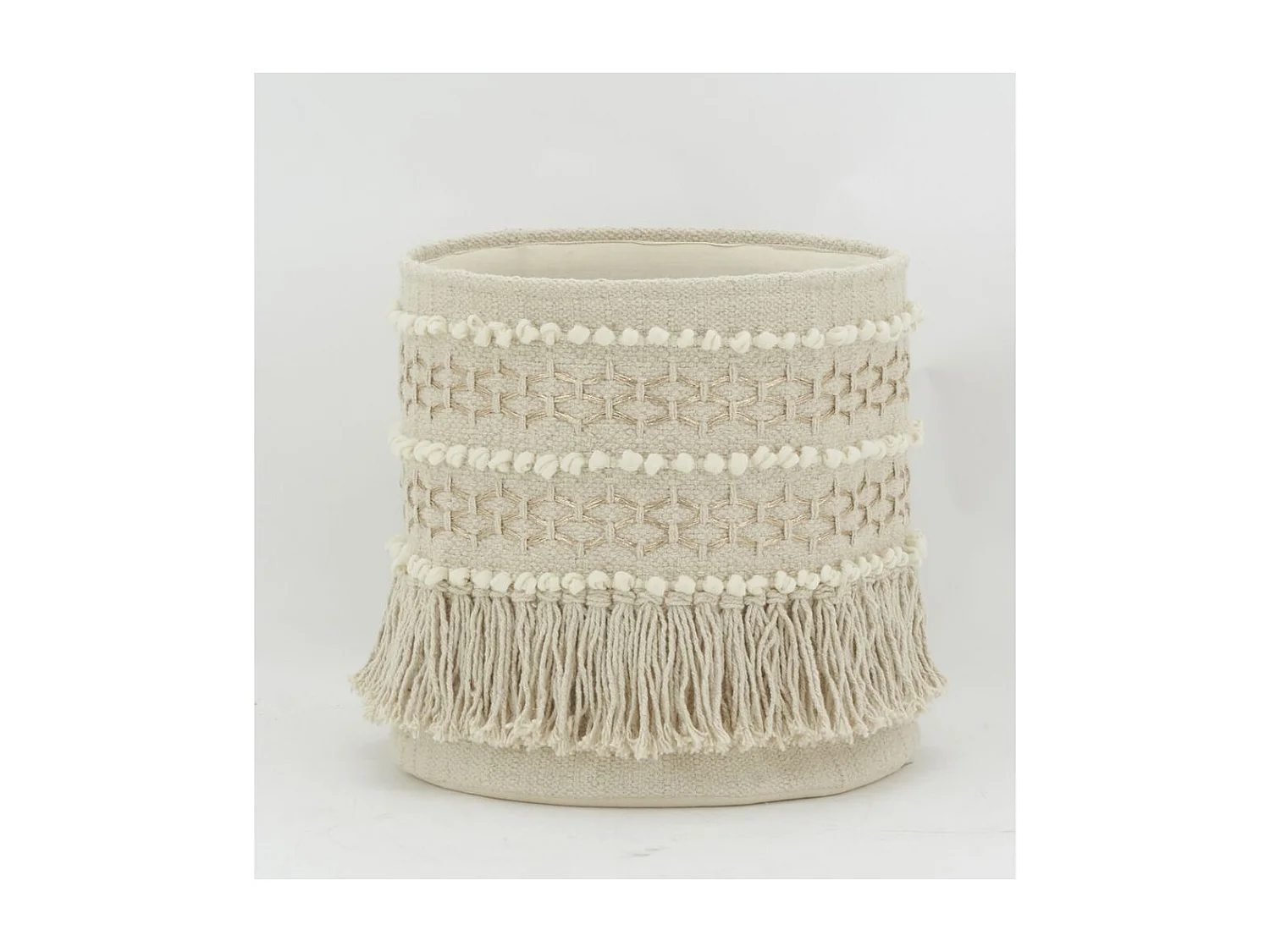 Corbeille de rangement en coton recyclé Lot de 3