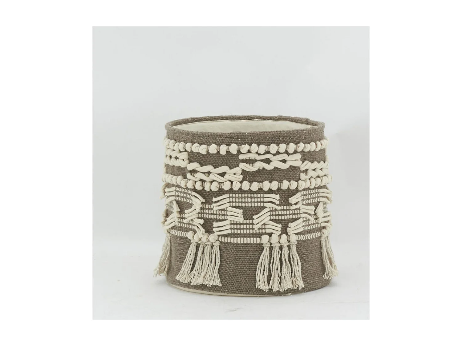 Corbeille de rangement en coton recyclé Lot de 3