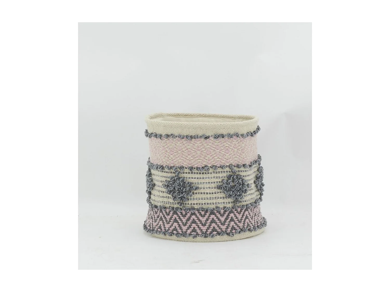 Corbeille de rangement en coton recyclé Lot de 3