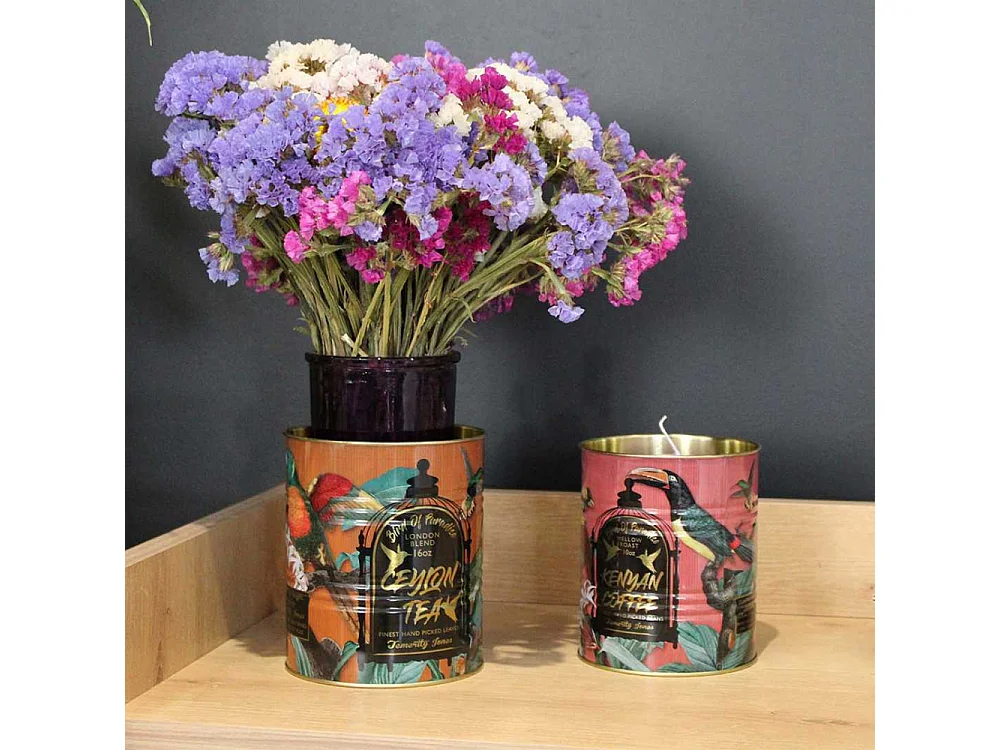 Set boites en métal Oiseaux (Lot de 2)