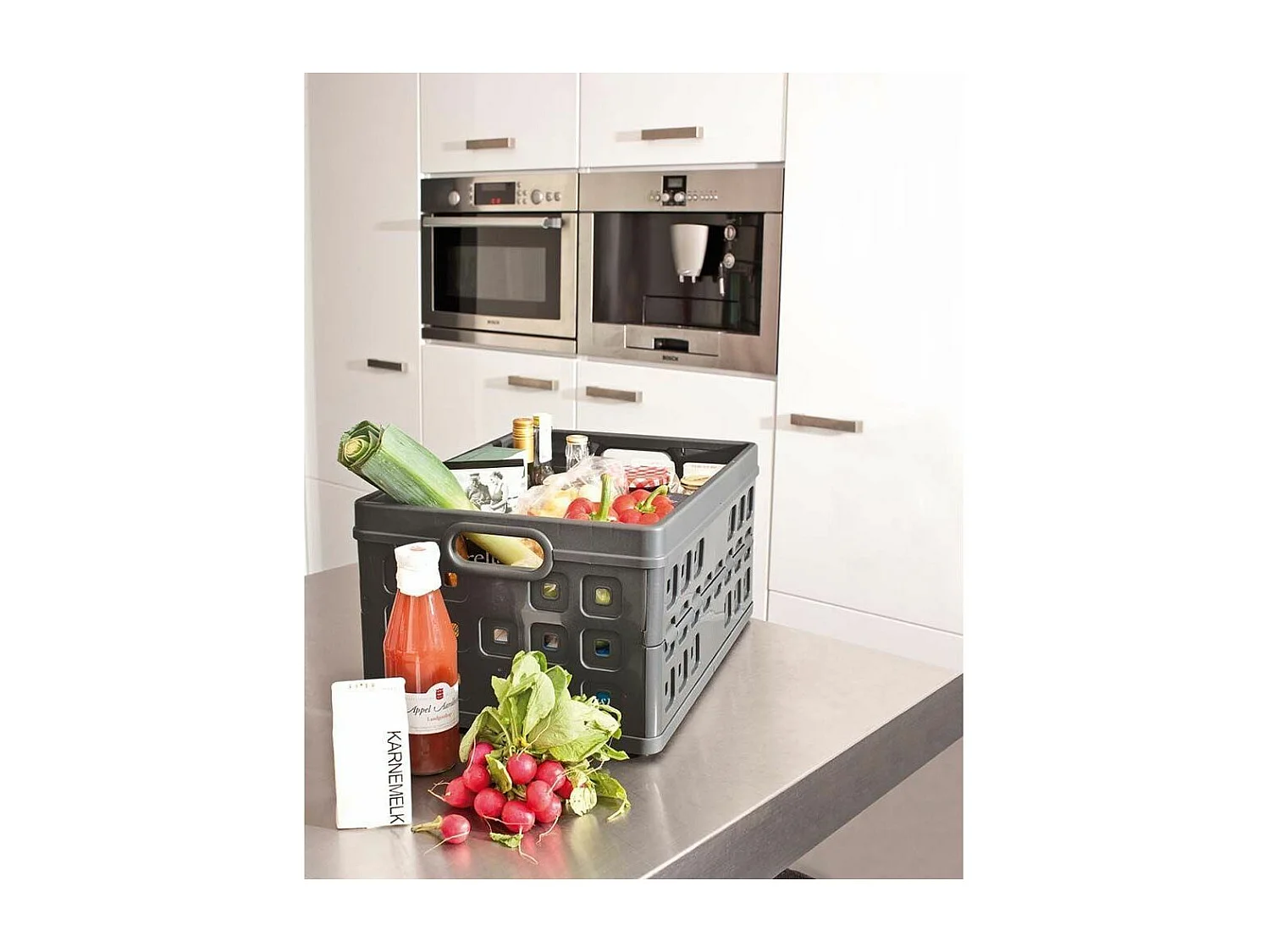 Zusammenklappbare Transportbox oder Aufbewahrungsbox "Square"