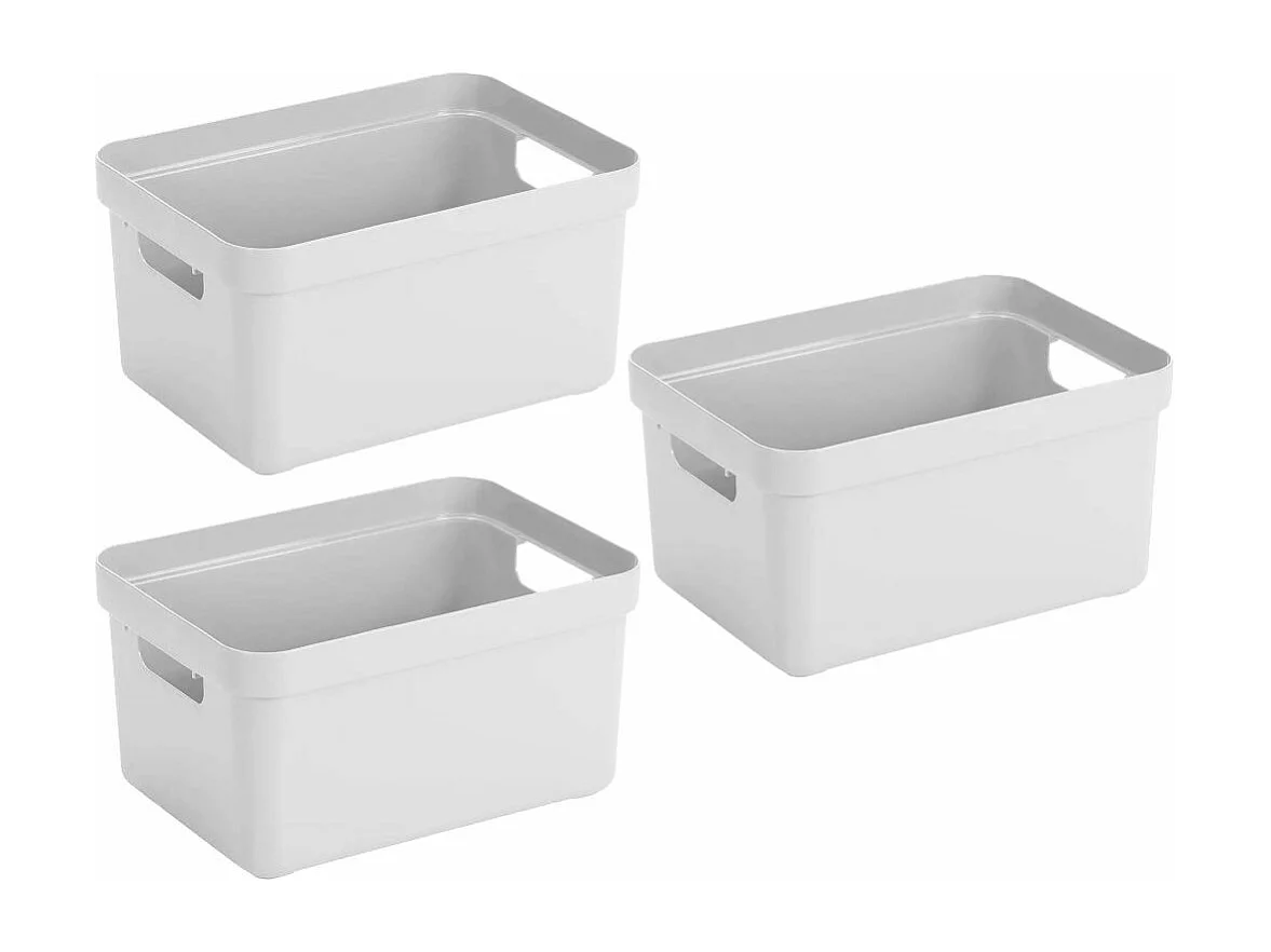 Boîte de rangement Sigma Home Box 5 litres (Lot de 3)