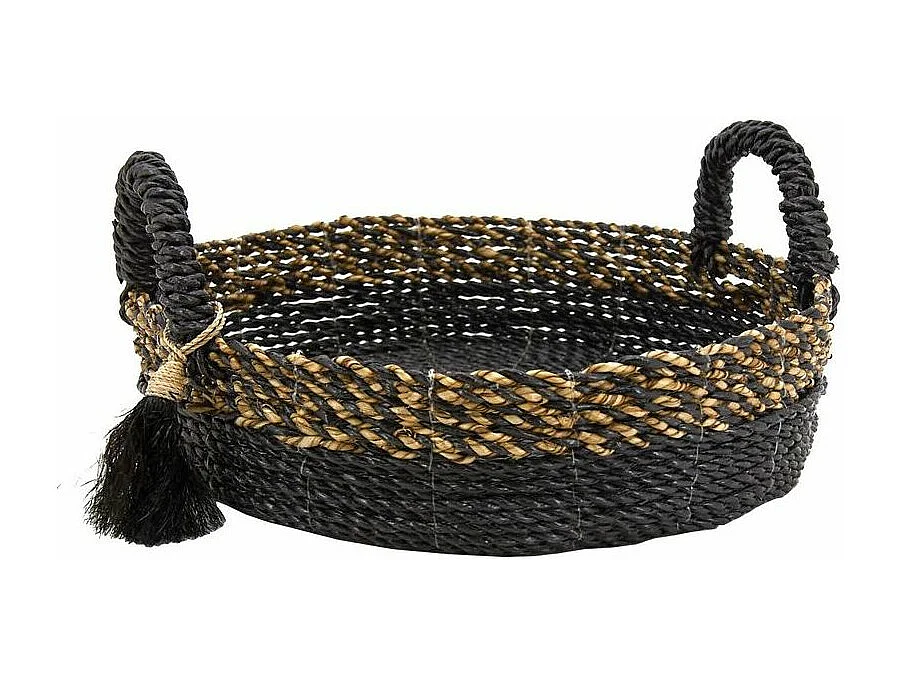 Corbeilles en raphia et en jonc (Lot de 2)