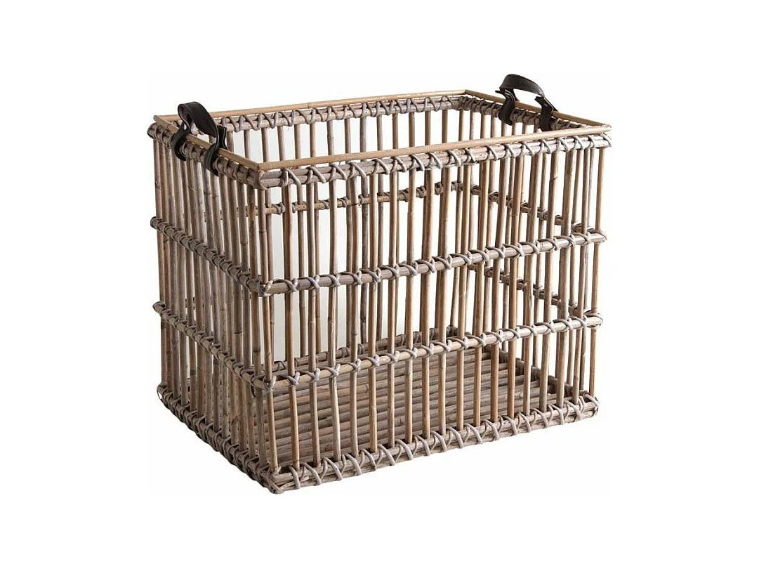 Corbeilles de rangement en poelet gris (Lot de 3)