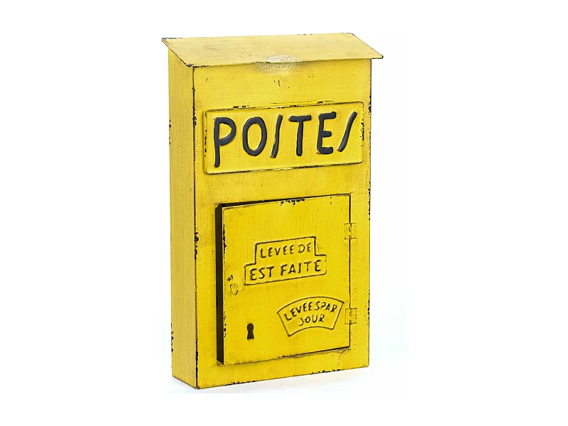Boîte  à clés en métal effet usé Postes