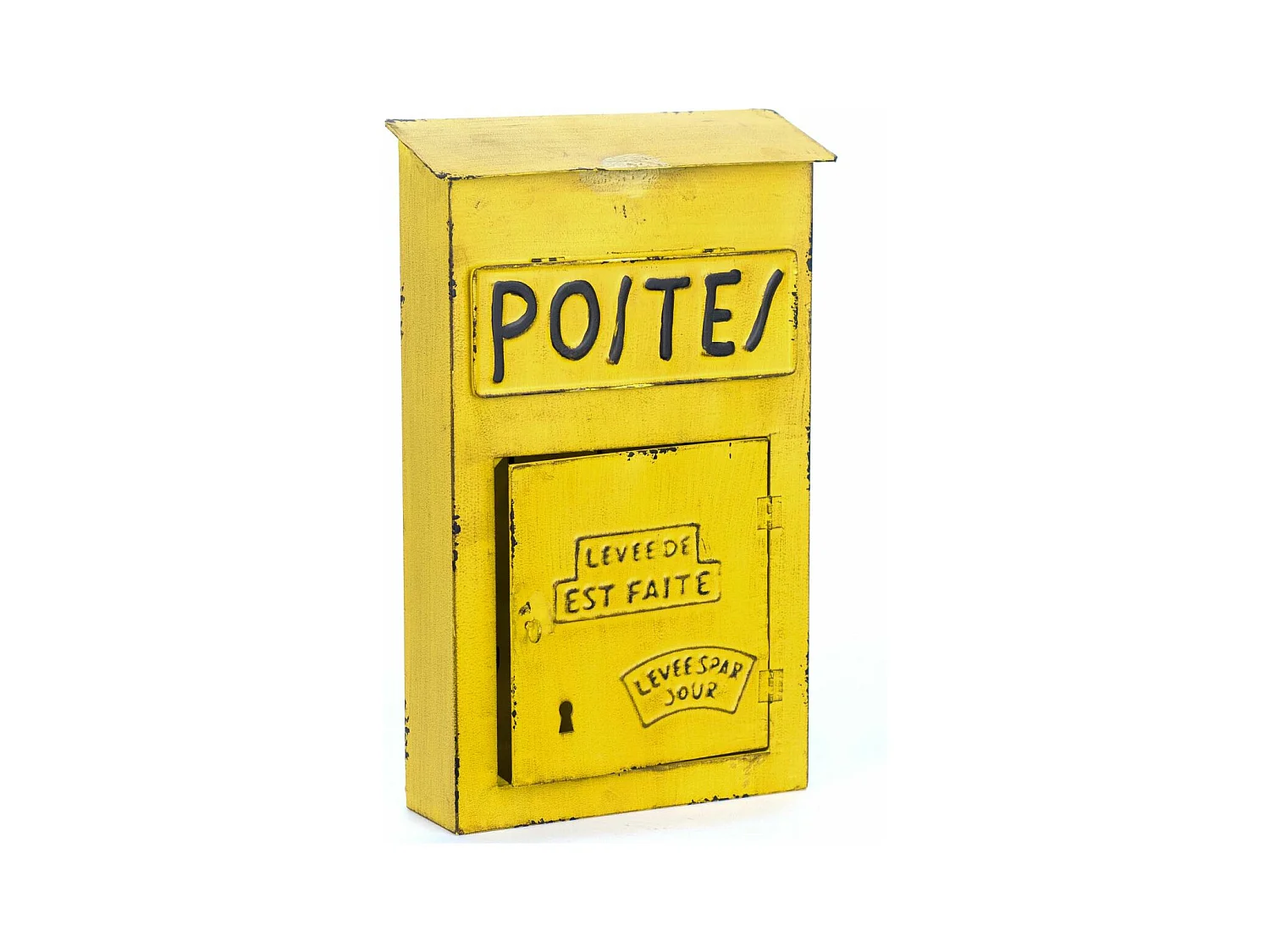 Boîte  à clés en métal effet usé Postes