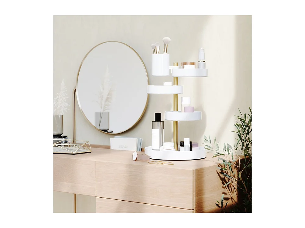 Organizzatore per bagno a 5 vassoi Pirouette