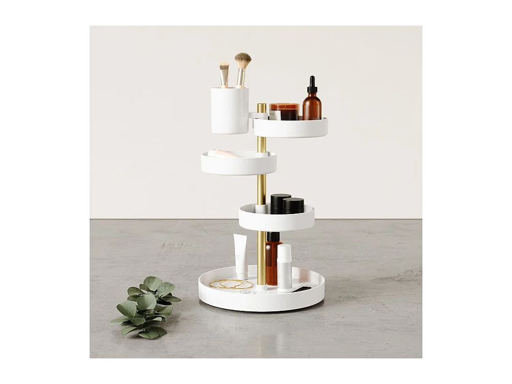 Organizzatore per bagno a 5 vassoi Pirouette