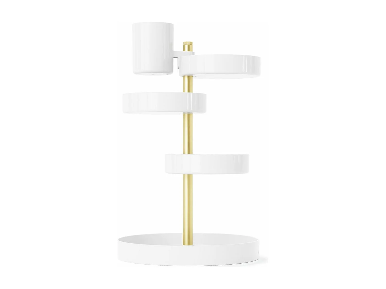 Organisateur de salle de bain 5 plateaux rotatifs Pirouette