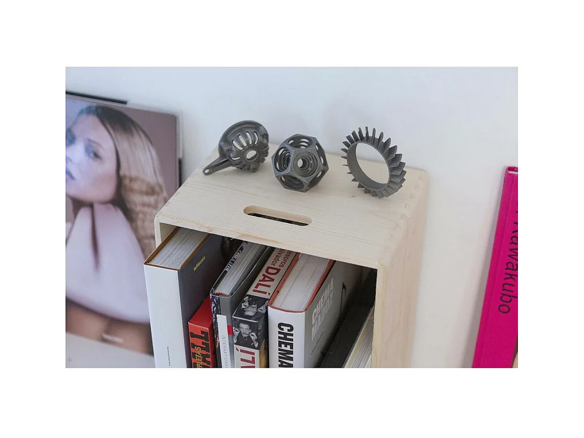 Caisse en bois de rangement 40 x 30 x 23 cm