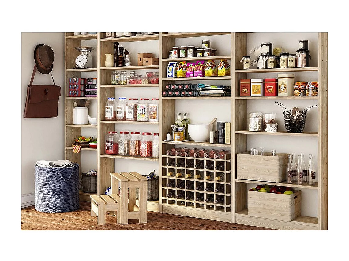 Caisse en bois de rangement 40 x 30 x 23 cm