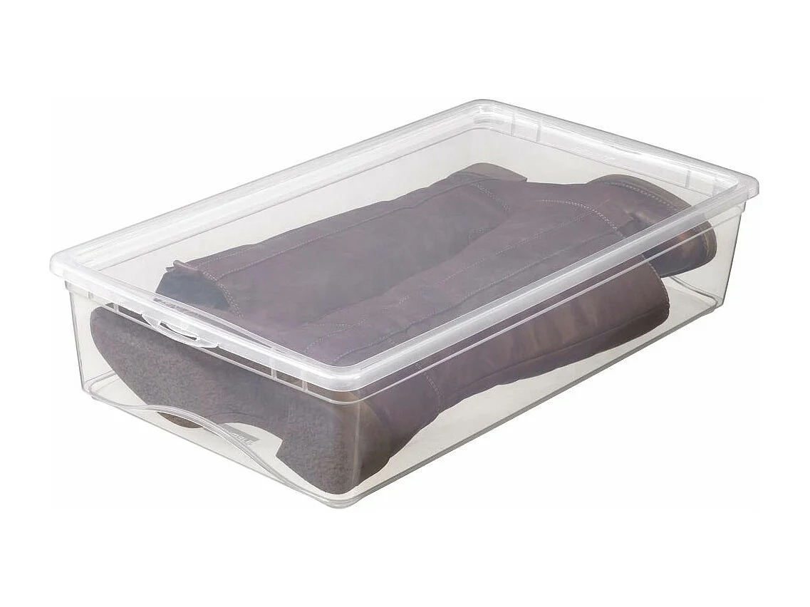 Boite de rangement avec couvercle Omega transparent 19 litres