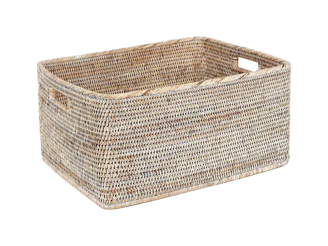 Corbeilles de rangement en rotin (Lot de 2)