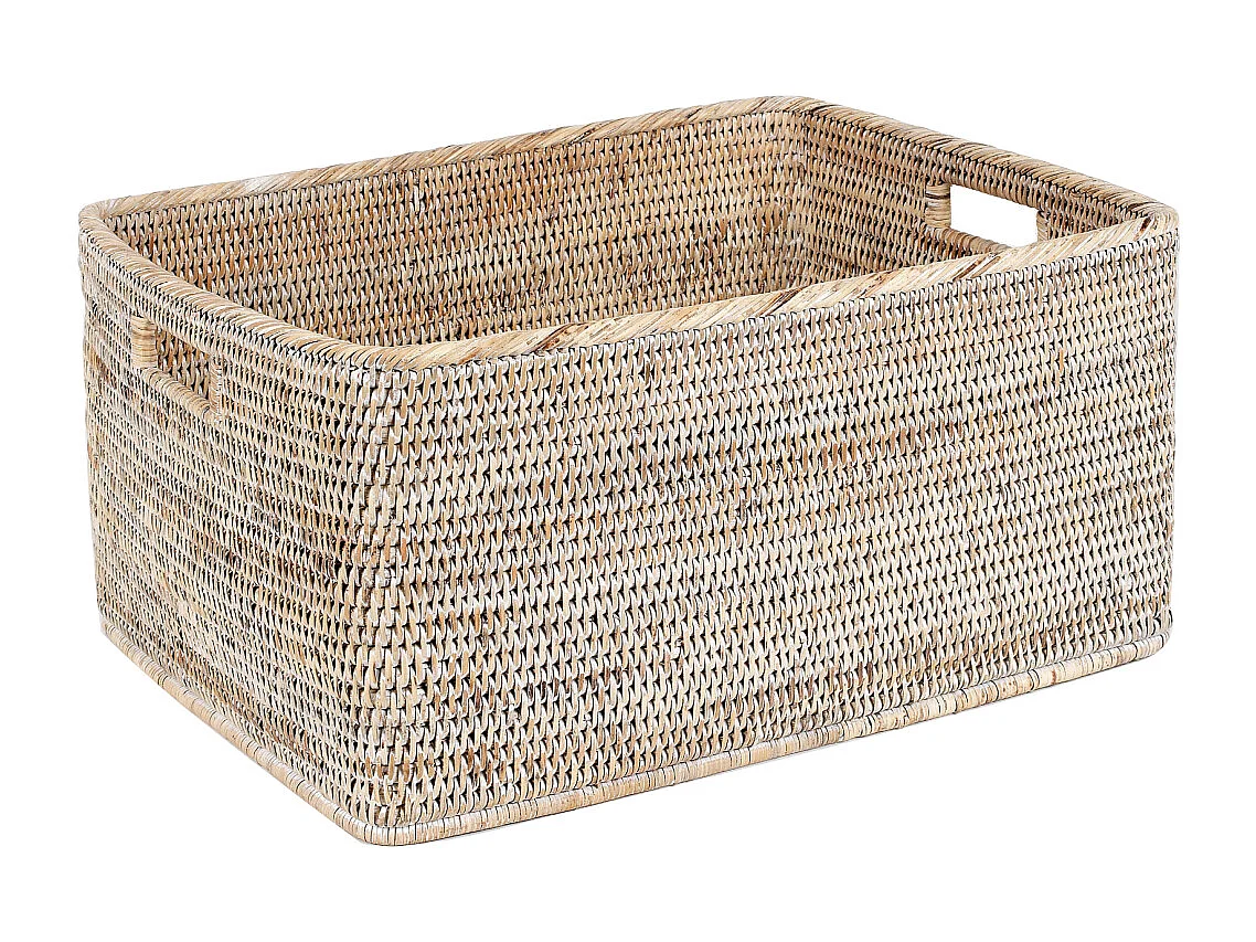 Corbeilles de rangement en rotin (Lot de 2)