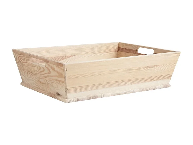 Manne en pin rectangulaire