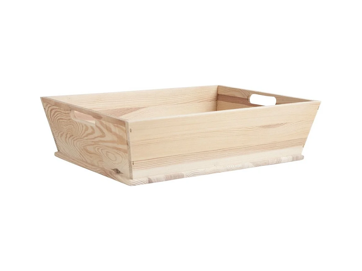 Manne en pin rectangulaire