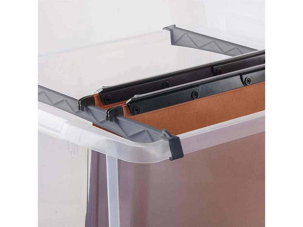 Boite transparente pour dossiers suspendus 37 Litres Nesta